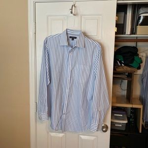 Blue striped Banana Republic dress shirt